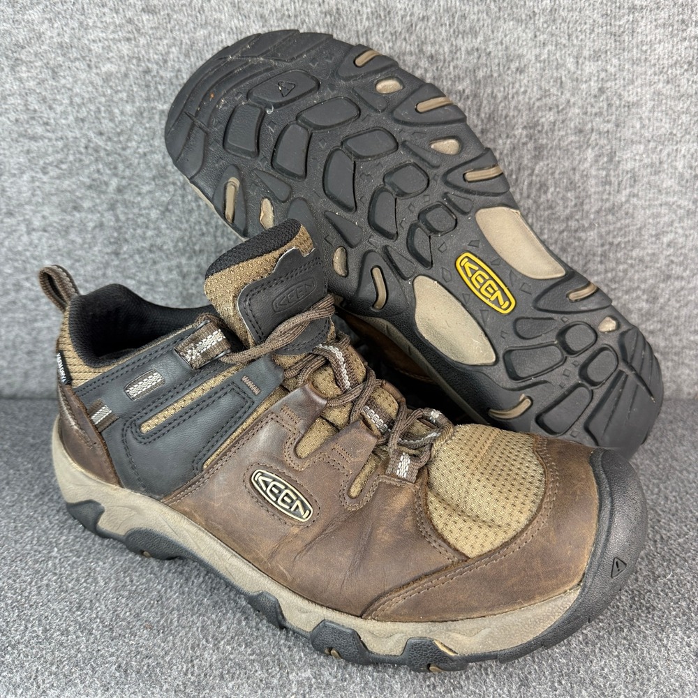 KEEN Waterproof Hiking Shoes Mens 11 Brown Leather